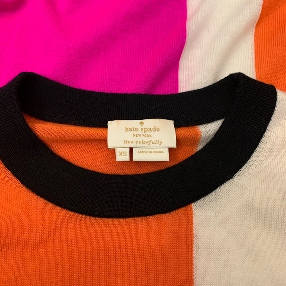 Kate spade Wool Colour Block Sweater Size XS - Picture 5 of 5